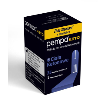 PEMPA KETO 2w1 paski do pomiaru ciał ketonowych 25 szt